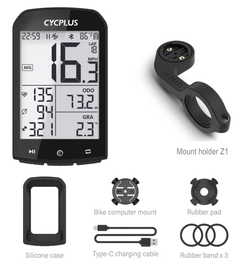 Ciclocomputador GPS CYCPLUS M1 – Tecnologia e Precisão para seus Treinos! 🚴‍♂️📡